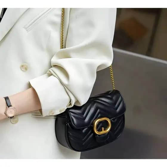 Bolsa Feminina PEQUENA Transversal Alça de Corrente Bolsa de Festa