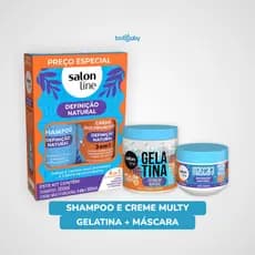 Kit Definição Natural + Máscara + Gelatina Salon Line®