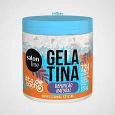 Gelatina #todecacho Definição Natural 550g Salon Line® Define Cachos Leveza Brilho Controla Frizz