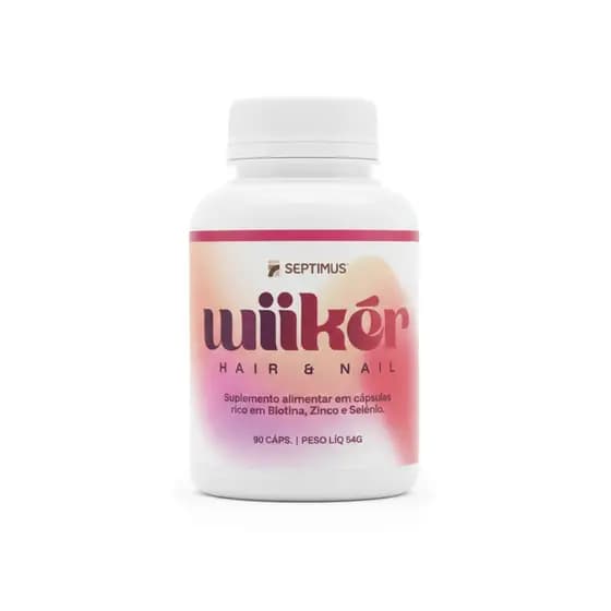 Suplemento Cabelo Pele e Unhas Para Mulheres Wiiker® 90 Cáps