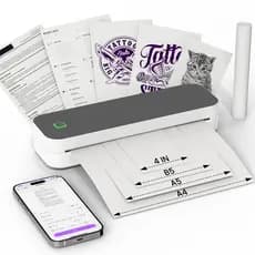 Ablemark Impressora Térmica Etiquetas, Bateria 2600mAh, Conexão Bluetooth e USB – Ideal para Negócios