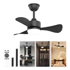 Ventilador de Teto Branco e Preto Inverter Controle Remoto 6 Velocidades - Bivolt