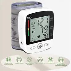 Medidor de Pressão arterial inteligente com armazenamento de dados e detecção de frequência cardíaca, medição rápida