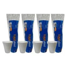 4 Pacotes de Copo de Isopor 180ml Totalplast com 20 unidades cada
