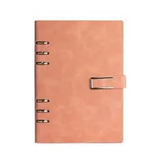 Caderno Fichário A5 Rosa Elegante 119 Folhas Pautadas