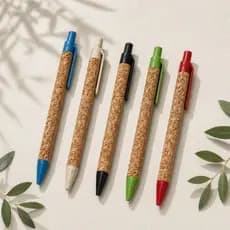 Kit Com 10 Canetas de Cortiça