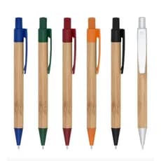 Kit Com 10 Canetas de Bambu