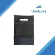 Kit 100 Lixeira para Carro 18X28 TNT 45g Lisa | Lixo Automotivo Resistente Veicular Portátil