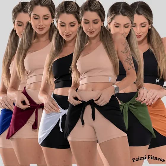 Tapa Bumbum Fitness Academia Treino Estilo Saia Tampa Bumbun