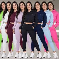 Blusa De Frio Feminina Cropped Esportiva Com Capuz Treino Corrida