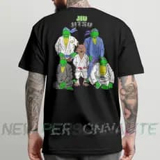 Camisa Camiseta Masculina Oversized Jiu Jitsu tartaruga nijas Camisa personalizada Jiu Jitsu Camisa desenho tartarugas