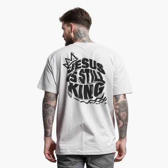 Camiseta Jesus Is Still King Masculina Manfinity Street Wear