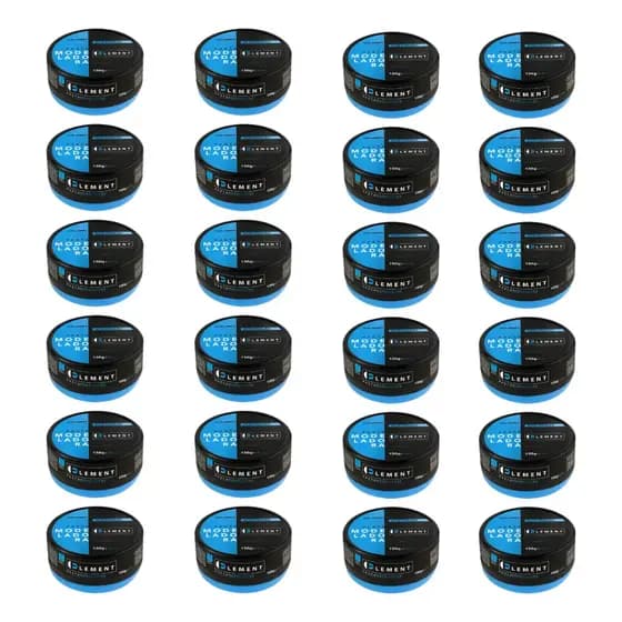 Kit 24 Pomada Modeladora Cabelo Alta Fixação Efeito Molhado Element Alfa Looks 150g/80g