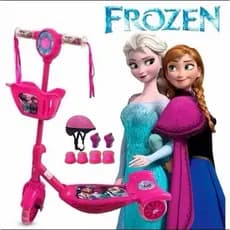 Patinete Infantil Menina e Menino Musical 3 Rodas Cesta e Luz