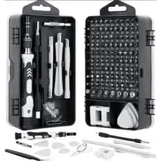 Kit Maleta De Ferramentas Para Concerto Celular Tablet VideoGame Bisutime 115 em 1 Kit de Chave de Fenda de Precisão