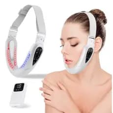 Moldar o Rosto em V, Massageador Facial Eletrico, Massageador de Pescoço e Redutor Facial de Papada e Rugas KA-2220