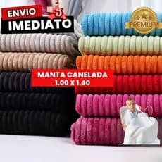 Manta Para Bebê Cobertor Soft Canelada 1.00 x 1.40 Qualidade Premium berço inverno confortavel frio macio qualidade