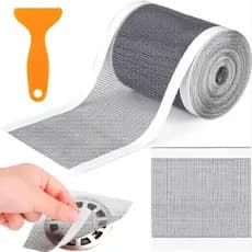 Tela Protetora Ralo Adesivo 5M/10M Filtro Para Banheiro Quintal Coletor De Cabelo Anti Inseto