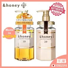 [Fabricado no JAPÃO] & Honey Deep Moist Shampoo Tratamento para cabelos Cuidados com os cabelos Óleo para cabelos Japan Japão