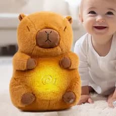 brinquedo infantil menina Respire Kapibara Calmante Acompanha Brinquedo de Pelúcia Respiração Urso Lontra Boneca de Pre