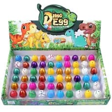 2026 Novo Estilo Pacote de 60 Peças Embebedas na Água Ovos de Dinossauro Ovos para Incubação Brinquedos de Borracha Maci