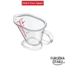 Copo Medidor Mini INOMATA 1095 Transparente – Com Marcação de Colher e Colher de Chá【Direto do Japão】