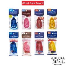 KOKUYO Dotliner Fita Adesiva Cole 4 Tipos Notas e Selagem Japão【Direto do Japão】