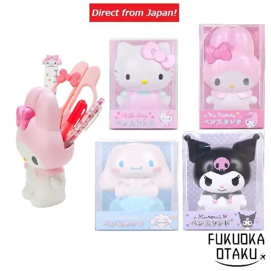 Sanrio Porta-Canetas Formato de Personagem Hello Kitty / My Melody / Cinnamoroll / Kuromi Papelaria【Direto do Japão】