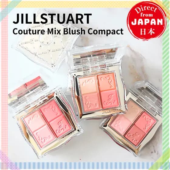 JILL STUART Couture Mix Blush Compact Blush 4 Cores Iluminador Efeito Glow Maquiagem Japão