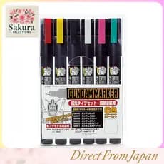 GSI Creos Gundam Marker AMS110 Ponta Fina para Gunpla Pintura adequada