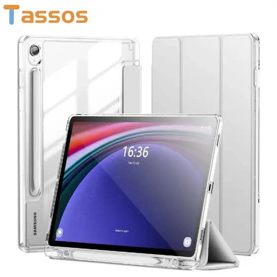 Capa Para Samsung Galaxy Tab S10 FE/S9 5G 10.9”/S9 11 Com Suporte Caneta , Protetora Fina Desperta