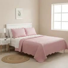 Colcha Cobre Leito Pétala Matelassê Kit para Cama Solteiro, Casal, Queen e King