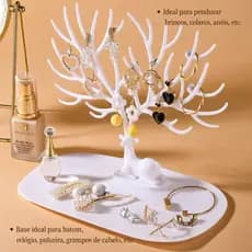 Estante Decorativa INS Nórdica com Design de Chifre de Veado – Organizador Elegante para Joias, Cosméticos e Acessórios