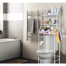 ack Banheiro Estante Prateleira sobre vaso sanitario Metal Organizador Toalete Varanda