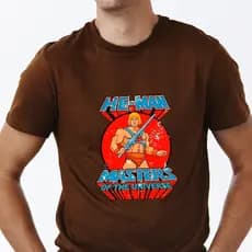 Camiseta HE-MAN Masters of the Universe 100% Algodão Unissex Marca Original Retrô Desenho 80s
