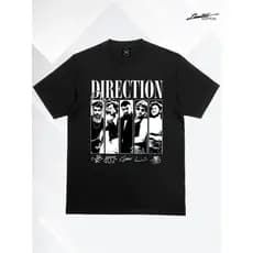 Camiseta Shirt One Direction Autógrafos Banda Pop Unissex Music ref 01 font t-shirt