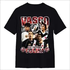 Camiseta Camisa Algodão Unissex T Shirt time de Futebol Gigante da colina Romario Edmundo Gama font t-shirt