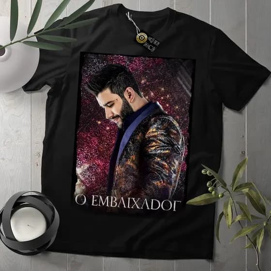 Camiseta Cantor Gustavo Lima Camisa top ! font t-shirt
