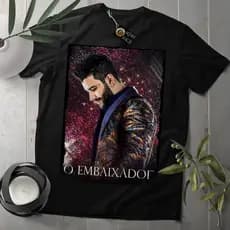 Camiseta Cantor Gustavo Lima Camisa top ! font t-shirt