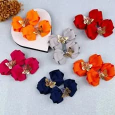 Laços Infantis com Glitter e Aplique de Borboleta – Kit com 2 Unidades