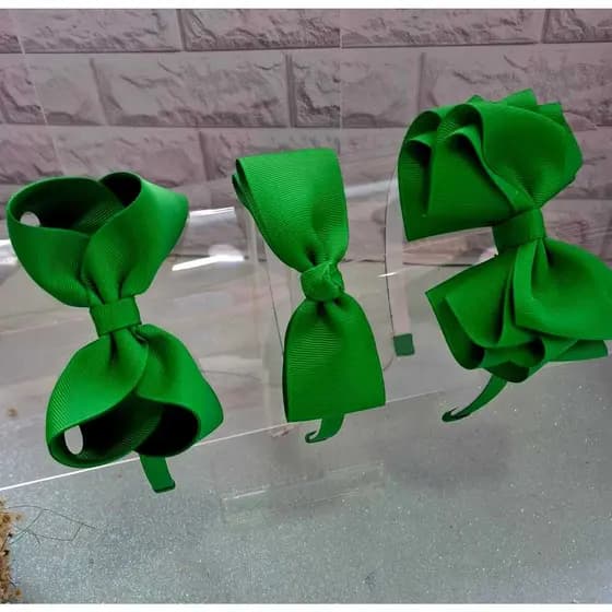 Tiara Infantil Verde Bandeira Modelos Diversos