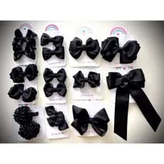 Laços De Cabelo Infantil - Diversos ( Cor:  Preto)