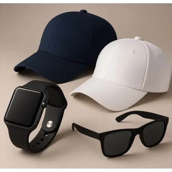 Kit Masculino Boné Liso + Relogio Digital Prova d’água + Óculos just Premium