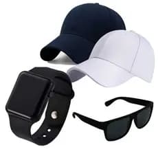 Kit Masculino Relógio Digital + Boné Masculino Liso Telinha+ óculos Premium Envio Imediato