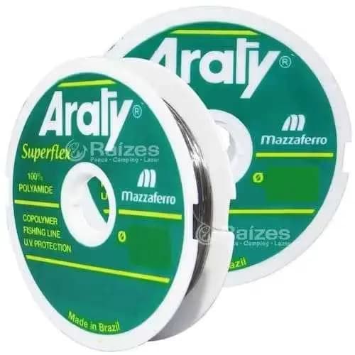 LINHA ARATY FUMÊ 0,30MM 12,5LB 100M CAIXA COM 20 UNIDADES