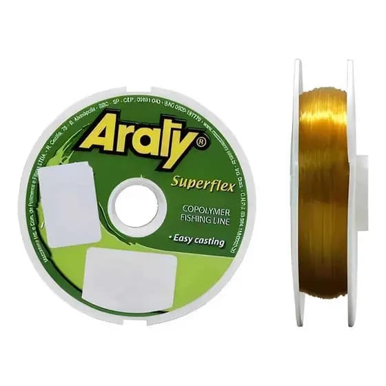 LINHA ARATY OURO 0,45MM 25,5LB 100M CAIXA COM 20 UNIDADES