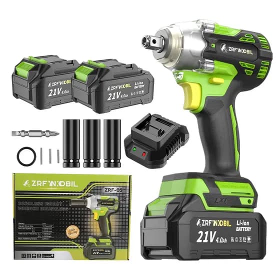 Kit Chave De Impacto Parafusadeira，Parafusadeira Furadeira E Chave De Impacto 21v 01 Baterias Sem Fio Soquetes