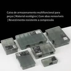Plástico Transparente Divisória Removível Caixa Organizadora Para Pesca, Jóias, Peças
