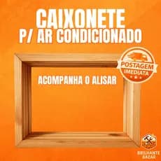 Caixa Caixonete p/ Ar Condicionado 7.500 / 10000 BTUS Madeira Janela Caixilho