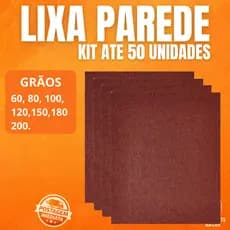 Lixa Massa Parede A257 Folha Grão 60, 80, 100, 120, 150, 180 e 220 Norton